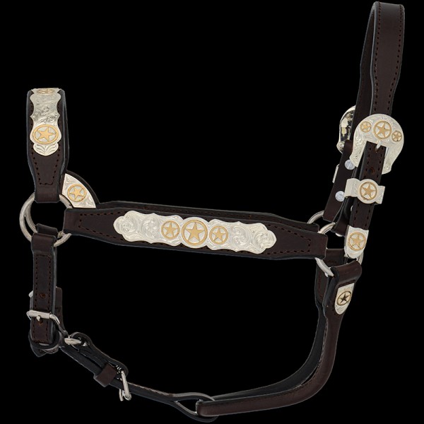 HIGH LAND, Charming Congress Cut Show Halter made with 100% Leather. Hands down the best quality Show Halter on the Market!  This Congress style Halter features 
